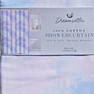 Dreamsetter Shower Curtain 100% Cotton OEKO-TEX Celestial Dreams